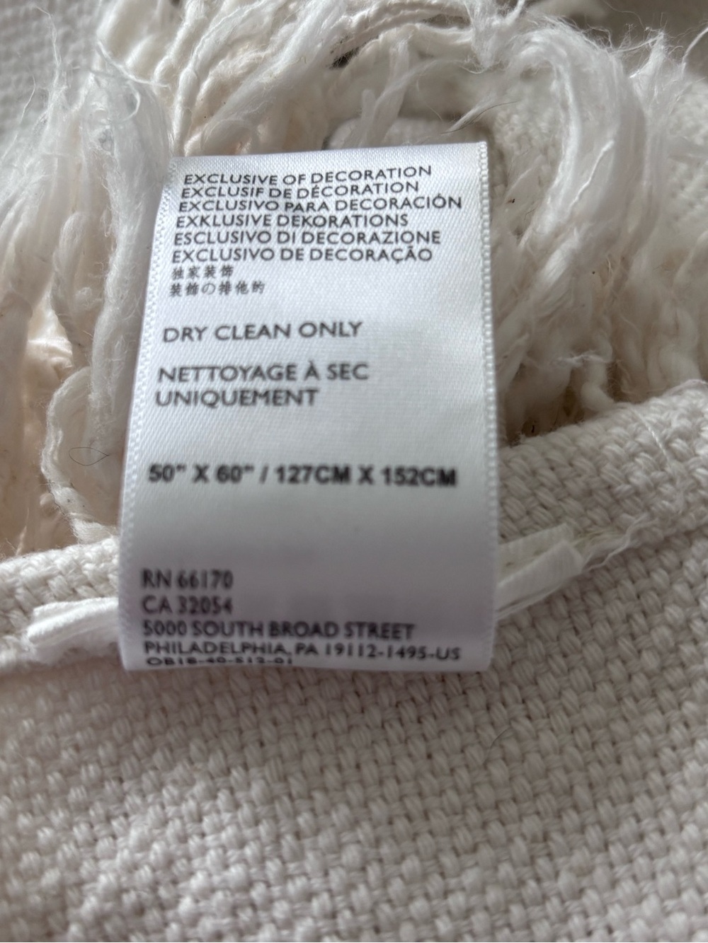 Anthropologie Tasseled Throw Blanket - Picture 4 of 6